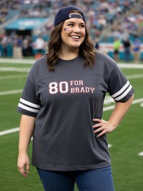 Gray '80 For Brady' T-Shirt sz xl